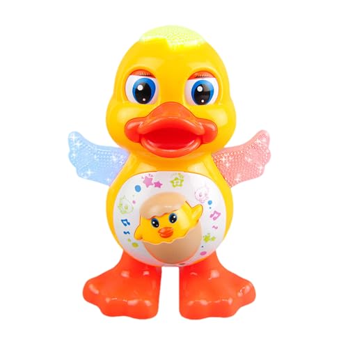 Interaktives Entenspielzeug - Musical Dancing Ente, LED -Wanderspielzeug, Bewegungslicht Ente | Engagiertes Sound -Lernspielzeug, helle farbenfrohe Ente mit Musik und Bewegung für Kinder im Vorschulsp Interaktives Entenspielzeug - Musical Dancing Ente, LED -Wanderspielzeug, Bewegungslicht Ente | Engagiertes Sound -Lernspielzeug, helle farbenfrohe Ente mit Musik und Bewegung für Kinder im Vorschulsp von Zestivra