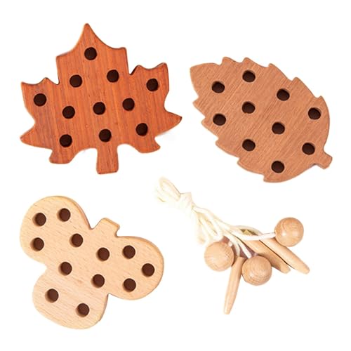 Korrigierspielzeug für – Schnürpuzzle, Spielzeug – Set mit 3 Puzzles aus Spitze, Schnürspielzeug in Holzform, Aktivitäts-Puzzles mit Gewinde, Lernspiel mit Seil für Feinmotor, Korrigierspielzeug für – Schnürpuzzle, Spielzeug – Set mit 3 Puzzles aus Spitze, Schnürspielzeug in Holzform, Aktivitäts-Puzzles mit Gewinde, Lernspiel mit Seil für Feinmotor, von Zestivra
