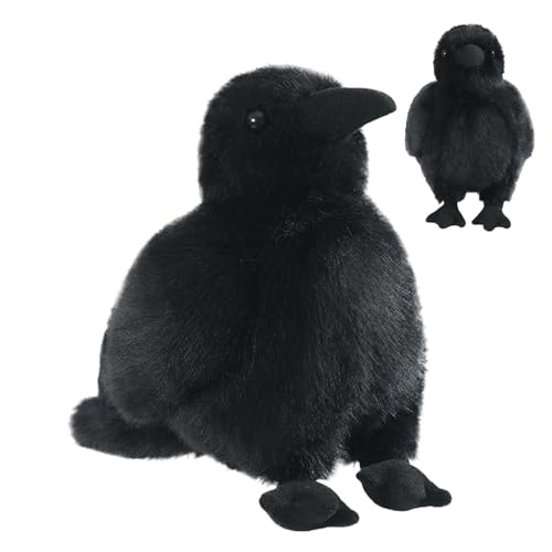 Krähe-Plüschtier – weiche Krähe, Cartoon-Vogel, Kuscheltier | Kinderfreundliche, kuschelige Figur, lustige Regaldekoration, Sammlerstück für Arbeitsbereich, Schlafzimmer, Spielzimmer, Wohnzimmer Krähe-Plüschtier – weiche Krähe, Cartoon-Vogel, Kuscheltier | Kinderfreundliche, kuschelige Figur, lustige Regaldekoration, Sammlerstück für Arbeitsbereich, Schlafzimmer, Spielzimmer, Wohnzimmer von Zestivra
