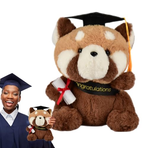 Netter Plüsch Teddybär - Abschlusskappe Spielzeug, Weiches Puppengeschenk, Cartoon Tiergefüllte Kissen | Entzückende Geschenk Für Mädchen, Saisonale Dekoration, Begleiter Aus Kindertagen, Schul von Zestivra