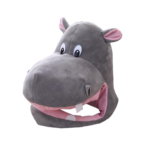Plüsch Hut Kostüm - Lustige Tiermütze Verstellbare Weiche Kopfbedeckung | Cartoon Stil Party Cosplay Outfit Zubehör, Atmungsaktive Themed Charakter Kopfbedeckung mit verspieltem Design für Plüsch Hut Kostüm - Lustige Tiermütze Verstellbare Weiche Kopfbedeckung | Cartoon Stil Party Cosplay Outfit Zubehör, Atmungsaktive Themed Charakter Kopfbedeckung mit verspieltem Design für von Zestivra