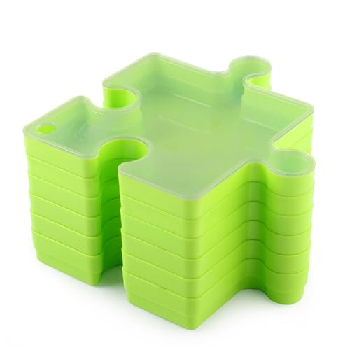 Puzzle -Sortierschalen | Stapelbare und verknüpfbare Puzzletabletts - Puzzle -geformte Sortierschalen, um Rätsel bis zu 1000 Stücke zu organisieren Puzzle -Sortierschalen | Stapelbare und verknüpfbare Puzzletabletts - Puzzle -geformte Sortierschalen, um Rätsel bis zu 1000 Stücke zu organisieren von Zestivra