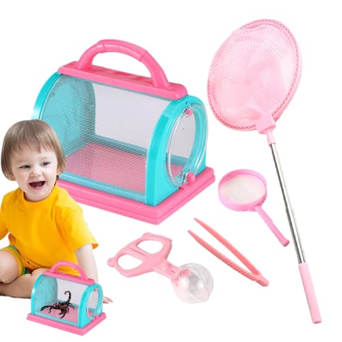 Schmetterlingskäfig - Wurmbeobachtungsset, Pädagogisches Outdoor-Explorer-Set | Kindergarten Insektenfangspielzeug Naturbeobachtungsset, Tragbares Wurmbetrachterspielzeug Für Kinder, Mädchen Schmetterlingskäfig - Wurmbeobachtungsset, Pädagogisches Outdoor-Explorer-Set | Kindergarten Insektenfangspielzeug Naturbeobachtungsset, Tragbares Wurmbetrachterspielzeug Für Kinder, Mädchen von Zestivra