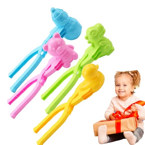 Schneeballform für Kinder, Schneekugelform 4 Stück Form für Schneeball Spiele für Kinder, Clip für Schneeballkampfwerkzeuge, Formen zum Modellieren von Schneebällen Schneeballform für Kinder, Schneekugelform 4 Stück Form für Schneeball Spiele für Kinder, Clip für Schneeballkampfwerkzeuge, Formen zum Modellieren von Schneebällen von Zestivra