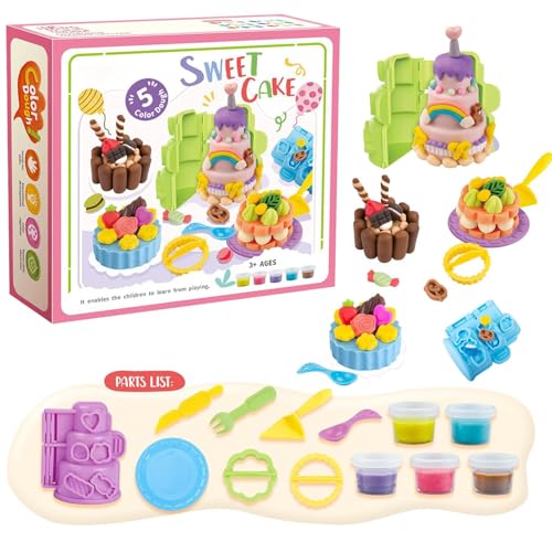Spielen Sie Farbteig - Teigspielset, Play Food Cooking Clay | Ton Und Modellierwerkzeug Set, Art Clay & Dough, Verbesserte Kreative Spielzeit Spielknete Set Für Kinder, Mädchen Und Spielen Sie Farbteig - Teigspielset, Play Food Cooking Clay | Ton Und Modellierwerkzeug Set, Art Clay & Dough, Verbesserte Kreative Spielzeit Spielknete Set Für Kinder, Mädchen Und von Zestivra