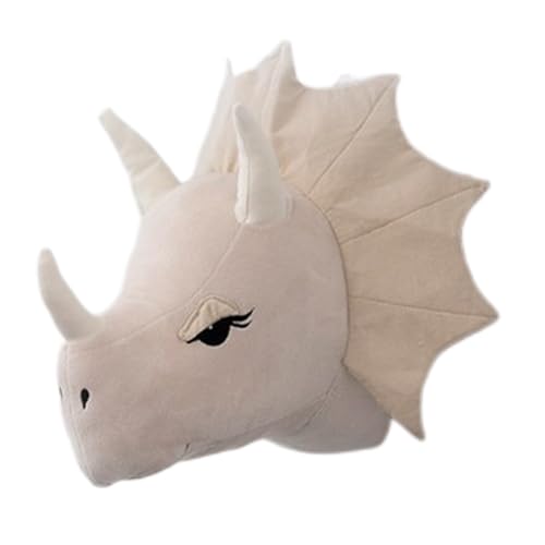 Tierkopf-Dekoration – 3D-Dinosaurier-Wand-Spielzeug-Halterung, weiches dekoratives Stück, niedlicher hängender für Kinderzimmer, Wohnzimmer, Kinderspielbereich oder ästhetisches Display Tierkopf-Dekoration – 3D-Dinosaurier-Wand-Spielzeug-Halterung, weiches dekoratives Stück, niedlicher hängender für Kinderzimmer, Wohnzimmer, Kinderspielbereich oder ästhetisches Display von Zestivra
