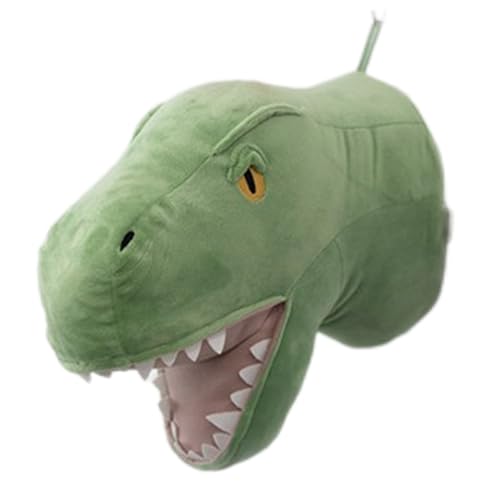 Tierkopf-Dekoration – 3D-Dinosaurier-Wand-Spielzeug-Halterung, weiches dekoratives Stück, niedlicher hängender für Kinderzimmer, Wohnzimmer, Kinderspielbereich oder ästhetisches Display von Zestivra