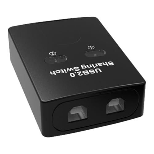 USB -Schalterbox - Druckerfreigabegerät, 2 Computer 1 USB Port Switch Selector | Manuelle Taste Steuerung Hochgeschwindigkeitsdatenübertragung, Kompakt-Hub-Splitter für -Desktop-Laptop-periphere USB -Schalterbox - Druckerfreigabegerät, 2 Computer 1 USB Port Switch Selector | Manuelle Taste Steuerung Hochgeschwindigkeitsdatenübertragung, Kompakt-Hub-Splitter für -Desktop-Laptop-periphere von Zestivra