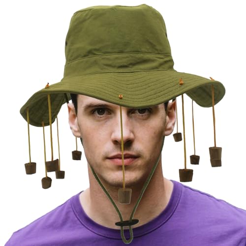 Unisex Korkhut - Australischer Festhut, Fancy Dress Hut | Baumwollhut mit Perlen Quaste, Verstellbares Kopfband für Sonnenschutz, Bühne Show Kostüm Reise Feiern Freunde Outdoor Aktivitäten Unisex Korkhut - Australischer Festhut, Fancy Dress Hut | Baumwollhut mit Perlen Quaste, Verstellbares Kopfband für Sonnenschutz, Bühne Show Kostüm Reise Feiern Freunde Outdoor Aktivitäten von Zestivra