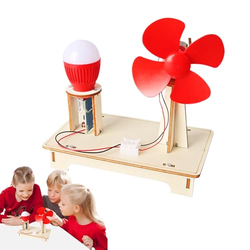 Windgenerator-Bausatz, Windturbinenmodell, Wissenschaftliches Experiment Windturbine Aus Holz, Handgefertigter Bausatz Windturbinen Homeschool-Projekte Für Pädagogische Physikexperimente Für von Zestivra