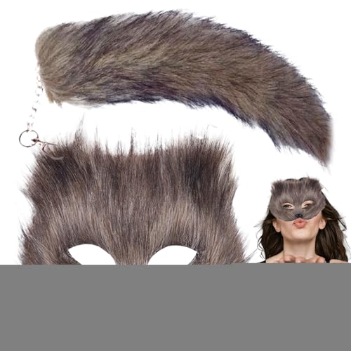 Zestivra Animal Tail Cosplay Maskerade - Mädchen Kostüm Set für Tier Cosplay | Rollenspiel Kostüm Pelz Outfit von Zestivra