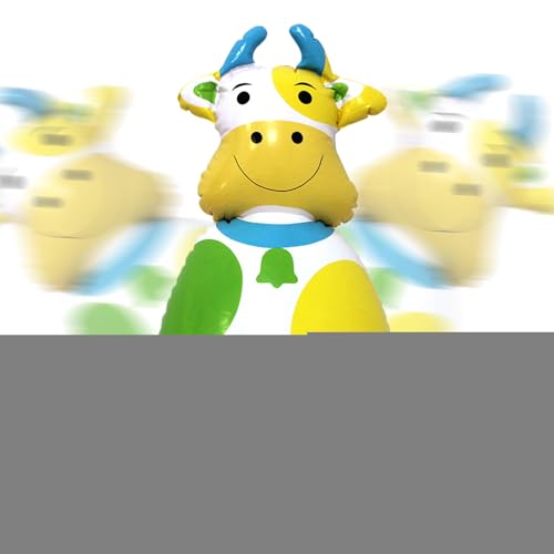 Zestivra Aufblasbare Spielzeuge | 3D Wackelfigur - Aufblasbare Kuhfigur Kinder Spiel Mit Mehreren Funktionen Für Zuhause Reise Geburtstag Klassenzimmer Schlafzimmer Mädchen Gartenaktivitäten von Zestivra