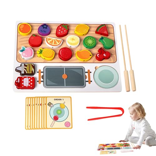 Zestivra Essens-Set für Kinder, Küchenspielzeug für Simulationsspiele, Küchenspielzeug zum Spielen von Lebensmitteln, sicheres und harmloses Indoor-Aktivitätsspiel für Partys Zestivra Essens-Set für Kinder, Küchenspielzeug für Simulationsspiele, Küchenspielzeug zum Spielen von Lebensmitteln, sicheres und harmloses Indoor-Aktivitätsspiel für Partys von Zestivra