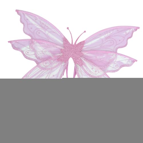 Zestivra Glitzernde Feenflügel, glitzernde Feenflügel – Kostüm für Rollenspiele, Flügel für Frauen, Erwachsene, Halloweenflügel für Mädchen, Schmetterling von Zestivra