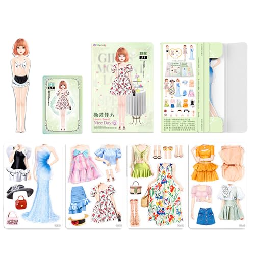 Zestivra Kostümkleid Rollenspiel – Magnetisches Dress Up, Papierpuppen-Ausschnitte | Fantasievolle Mode Puzzle, Kinder Verkleidungsspiel Mit Magnet-Kleidung Für Geburtstag Kindertag Überraschung Zestivra Kostümkleid Rollenspiel – Magnetisches Dress Up, Papierpuppen-Ausschnitte | Fantasievolle Mode Puzzle, Kinder Verkleidungsspiel Mit Magnet-Kleidung Für Geburtstag Kindertag Überraschung von Zestivra