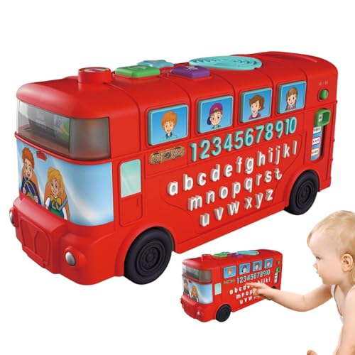 Zestivra Lernbus mit leicht, Lernbuchstabe Bus – Nummer Schulbus Alphabet mit Licht | Phonetik Lernspielzeug Vorkol Zestivra Lernbus mit leicht, Lernbuchstabe Bus – Nummer Schulbus Alphabet mit Licht | Phonetik Lernspielzeug Vorkol von Zestivra
