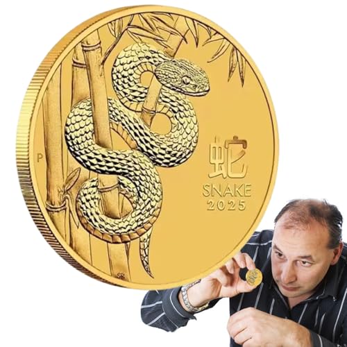 Zestivra Lucky Snake Coin - Traditionelle chinesische Sternzeichen Glücksmünze | Jahr der Snake Small Mapes - Lunar Year Challenge Commemorable Commemoration Souvenir für Familie Zestivra Lucky Snake Coin - Traditionelle chinesische Sternzeichen Glücksmünze | Jahr der Snake Small Mapes - Lunar Year Challenge Commemorable Commemoration Souvenir für Familie von Zestivra