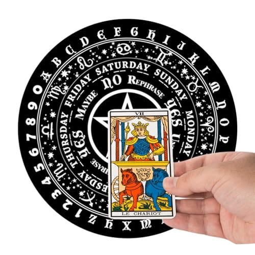 Zestivra Pendelmatte, Gummipendeldiagramme, Seance- Und Hexen-Pendelbrett Für Teenager Und Erwachsene, Versorgung, Entdecken Sie Paranormale Geheimnisse, Diese Exquisite Pendeltafel Ist Mit von Zestivra