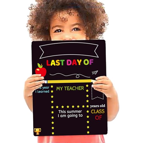 Zestivra School Bordbod – Schild der Schule des ersten Tages, Board Prop Photo Prop Board | Wiederverwendbares Kreidezeichen für das Klassenjahr Zestivra School Bordbod – Schild der Schule des ersten Tages, Board Prop Photo Prop Board | Wiederverwendbares Kreidezeichen für das Klassenjahr von Zestivra
