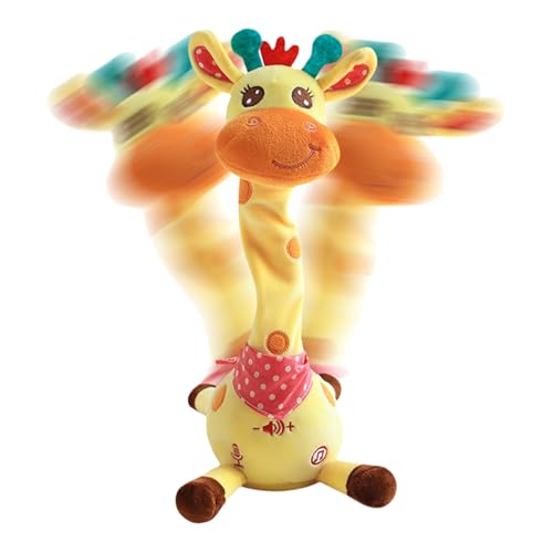 Zestivra Singende Giraffe Plüsch - Singende Sprechende Giraffe - Singendes Und Tanzendes Sensorisches Spielzeug Mit Leuchtendem, Sprechendem, Sich Wiederholendem Giraffen-Plüschdekor, Geschenk Für Zestivra Singende Giraffe Plüsch - Singende Sprechende Giraffe - Singendes Und Tanzendes Sensorisches Spielzeug Mit Leuchtendem, Sprechendem, Sich Wiederholendem Giraffen-Plüschdekor, Geschenk Für von Zestivra