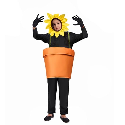 Zestivra Sonnenblumen-Bühnenkostüme, Sonnenblumentopf-Kostüm | Blumentopf Cosplay Kleidung Gartenpflanzen-Thema-Sonnenblumen-Cosplay-Kostüm Für Garten-Themenparty, Kostümpartys Zestivra Sonnenblumen-Bühnenkostüme, Sonnenblumentopf-Kostüm | Blumentopf Cosplay Kleidung Gartenpflanzen-Thema-Sonnenblumen-Cosplay-Kostüm Für Garten-Themenparty, Kostümpartys von Zestivra