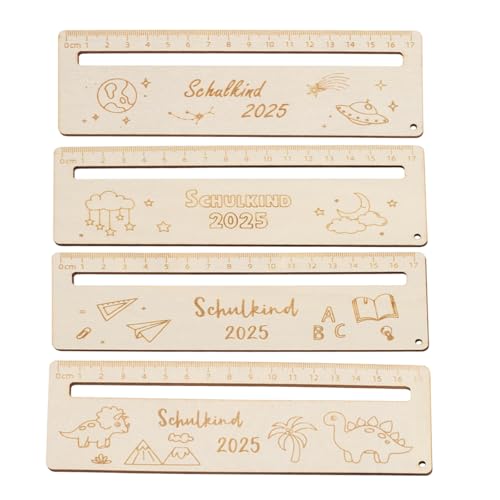 ZexJpr 4 Stück Lineal Personalisiert Schulanfang, 18cmx6cm Lesehilfe Kinder 1 Klasse, Personalisiertes Lineal Zur Einschulung, Ideal Für Schulstart Und Hausaufgaben, Schulgeschenke für 2025 ZexJpr 4 Stück Lineal Personalisiert Schulanfang, 18cmx6cm Lesehilfe Kinder 1 Klasse, Personalisiertes Lineal Zur Einschulung, Ideal Für Schulstart Und Hausaufgaben, Schulgeschenke für 2025 von ZexJpr