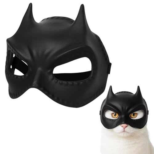 ZexJpr Katzenmaske, Batman Maske für Katzen, Kostüm für Katzen, Schwarz Katzenbekleidung Für Halloween Und Karneval, Besondere Feiertage, Geeignet Für Katzen, Hunde Und Haustiere ZexJpr Katzenmaske, Batman Maske für Katzen, Kostüm für Katzen, Schwarz Katzenbekleidung Für Halloween Und Karneval, Besondere Feiertage, Geeignet Für Katzen, Hunde Und Haustiere von ZexJpr