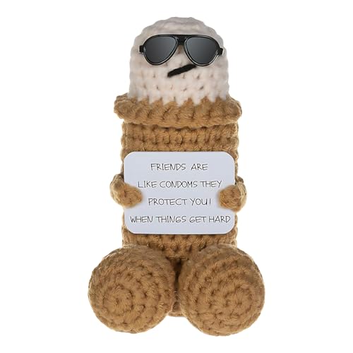 ZexJpr Lustige Geschenke, Geschenk Für Beste Freundin, 11 cm X 6,5 cm Baumwolle, Humorvolle Überraschung, Party-Deko, Emotional Support doll Gifts von ZexJpr