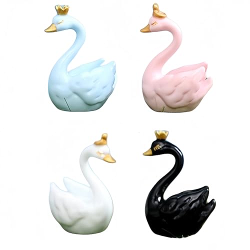 4er-Pack 4-farbige Süße Cartoon-Schwan-Gartenstatuen & Auto-Desktop-Ornamente 4er-Pack 4-farbige Süße Cartoon-Schwan-Gartenstatuen & Auto-Desktop-Ornamente von Zeyeo