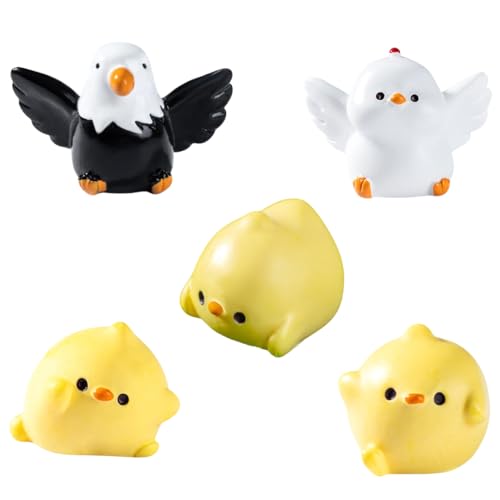 5er-Pack Miniaturfiguren Mit Adler, Der Hühner Fängt, Bauernhof-Landschaftsbau, DIY-Dekor-Zubehör 5er-Pack Miniaturfiguren Mit Adler, Der Hühner Fängt, Bauernhof-Landschaftsbau, DIY-Dekor-Zubehör von Zeyeo