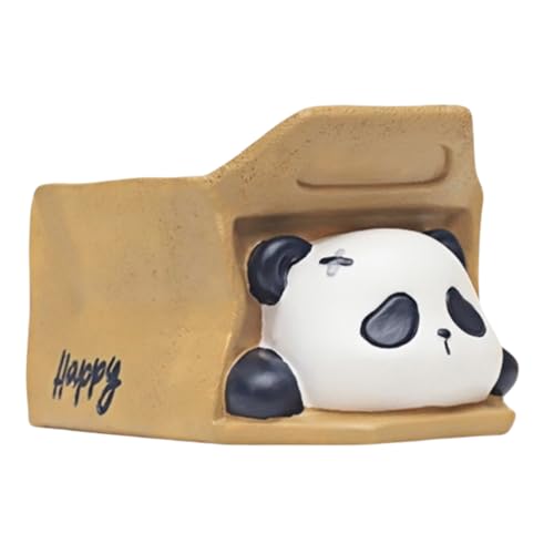 Niedliche Panda-Blumentopfstatuen, Topfornamente Für Zuhause, Balkon Und Schreibtisch(Get Down) von Zeyeo