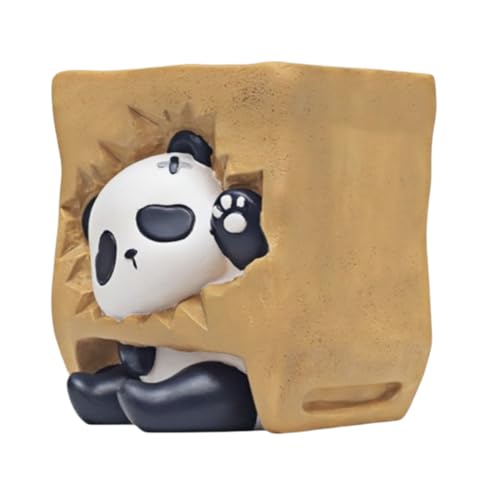 Niedliche Panda-Blumentopfstatuen, Topfornamente Für Zuhause, Balkon Und Schreibtisch(Reach Out) von Zeyeo