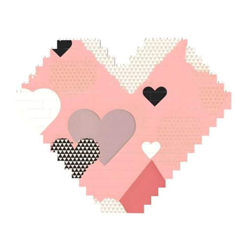 Abstraktes Liebesdiagramm Druck Baustein-Puzzle – Herzförmige Bildpuzzles, Holzbilder-Puzzles Abstraktes Liebesdiagramm Druck Baustein-Puzzle – Herzförmige Bildpuzzles, Holzbilder-Puzzles von ZhRiYan