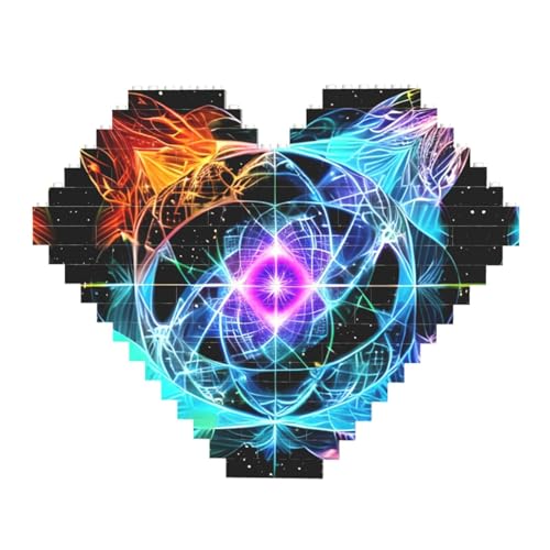 Achtdimensionales Weltraumdruck-Baustein-Puzzle – Herzförmige Bildpuzzles, Holzbilder-Puzzles Achtdimensionales Weltraumdruck-Baustein-Puzzle – Herzförmige Bildpuzzles, Holzbilder-Puzzles von ZhRiYan