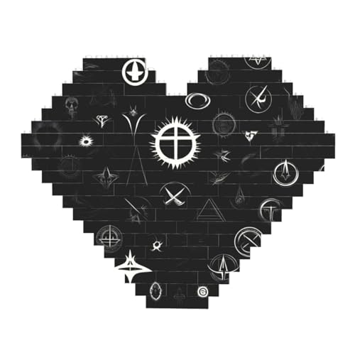 Black and White Universe Print Building Brick Block Puzzle - Heart Shaped Picture Puzzles, Wooden Picture Jigsaw Puzzles Black and White Universe Print Building Brick Block Puzzle - Heart Shaped Picture Puzzles, Wooden Picture Jigsaw Puzzles von ZhRiYan