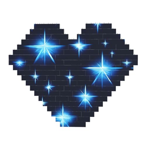 Cartoon Blue Star Print Building Brick Block Puzzle - Heart Shaped Picture Puzzles, Wooden Picture Jigsaw Puzzles Cartoon Blue Star Print Building Brick Block Puzzle - Heart Shaped Picture Puzzles, Wooden Picture Jigsaw Puzzles von ZhRiYan