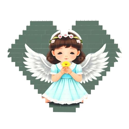 Cute Little Angel Print Building Brick Block Puzzle - Heart Shaped Picture Puzzles, Wooden Picture Jigsaw Puzzles Cute Little Angel Print Building Brick Block Puzzle - Heart Shaped Picture Puzzles, Wooden Picture Jigsaw Puzzles von ZhRiYan