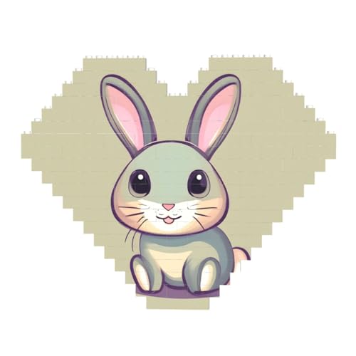 Cute Little Bunny Print Building Brick Block Puzzle - Heart Shaped Picture Puzzles, Wooden Picture Jigsaw Puzzles Cute Little Bunny Print Building Brick Block Puzzle - Heart Shaped Picture Puzzles, Wooden Picture Jigsaw Puzzles von ZhRiYan