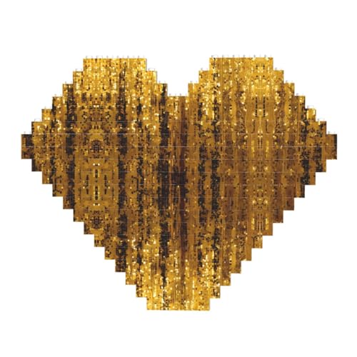 Gold-Puzzle mit Pailletten, glitzernd, Bausteine, Herzform, Bildpuzzles, Holzbild, Puzzles Gold-Puzzle mit Pailletten, glitzernd, Bausteine, Herzform, Bildpuzzles, Holzbild, Puzzles von ZhRiYan
