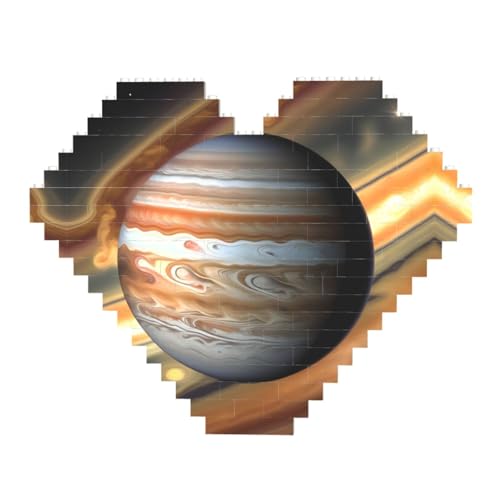Jupiter Landschaftsdruck Baustein-Puzzle - Herzförmige Bilderpuzzles, Holzbilder-Puzzles Jupiter Landschaftsdruck Baustein-Puzzle - Herzförmige Bilderpuzzles, Holzbilder-Puzzles von ZhRiYan