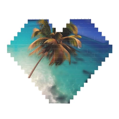 Karibische Inseln Druck Baustein Block Puzzle - Herzförmige Bildpuzzles Holzbild Puzzle Karibische Inseln Druck Baustein Block Puzzle - Herzförmige Bildpuzzles Holzbild Puzzle von ZhRiYan