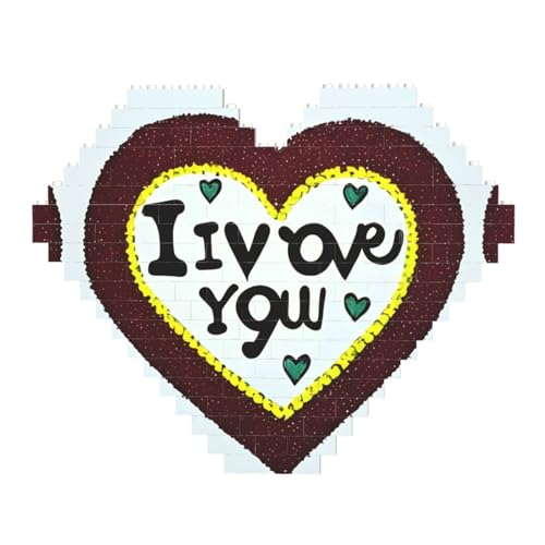 Love Confessions Print Building Brick Block Puzzle - Heart Shaped Picture Puzzles, Wooden Picture Jigsaw Puzzles von ZhRiYan
