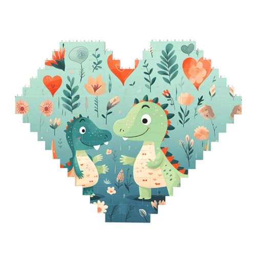 Lovely Little Dinosaurier-Baby-Druck-Baustein-Puzzle – Herzförmige Bildpuzzles, Holzbilder-Puzzles Lovely Little Dinosaurier-Baby-Druck-Baustein-Puzzle – Herzförmige Bildpuzzles, Holzbilder-Puzzles von ZhRiYan