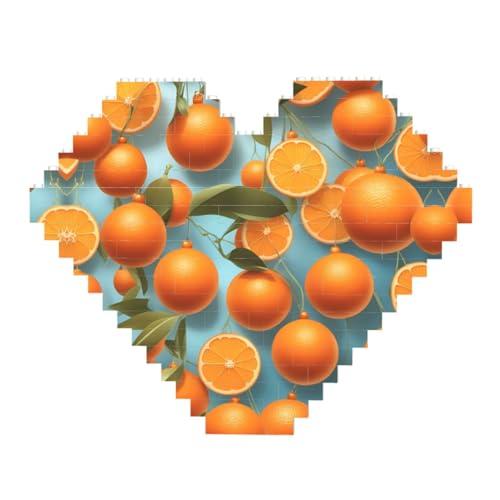 Many Delicious Oranges Print Building Brick Block Puzzle - Heart Shaped Picture Puzzles, Wooden Picture Jigsaw Puzzles Many Delicious Oranges Print Building Brick Block Puzzle - Heart Shaped Picture Puzzles, Wooden Picture Jigsaw Puzzles von ZhRiYan