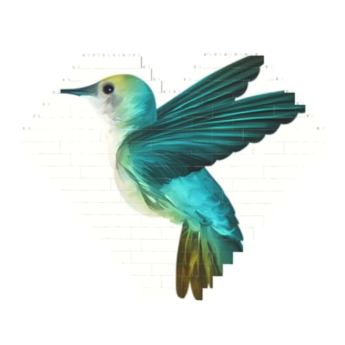 Niedliches Kolibri-Druck-Baustein-Puzzle – Herzförmige Bilderpuzzles, Holzbilder-Puzzles Niedliches Kolibri-Druck-Baustein-Puzzle – Herzförmige Bilderpuzzles, Holzbilder-Puzzles von ZhRiYan