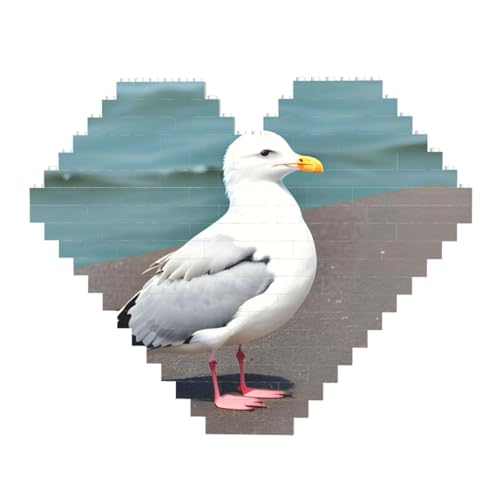 Niedliches Möwen-Druck-Baustein-Puzzle – Herzförmige Bildpuzzles, Holzbilder-Puzzles Niedliches Möwen-Druck-Baustein-Puzzle – Herzförmige Bildpuzzles, Holzbilder-Puzzles von ZhRiYan