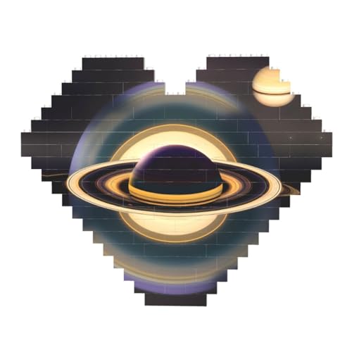 Schönes Saturn-Druck-Baustein-Puzzle – Herzförmige Bildpuzzles, Holzbilder-Puzzles Schönes Saturn-Druck-Baustein-Puzzle – Herzförmige Bildpuzzles, Holzbilder-Puzzles von ZhRiYan