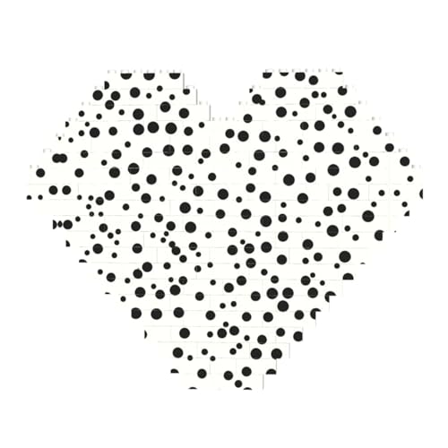 Schwarz-Weiß-Puzzle, gepunktet, Baustein-Puzzle – Herzförmige Bildpuzzles, Holzbilder-Puzzles Schwarz-Weiß-Puzzle, gepunktet, Baustein-Puzzle – Herzförmige Bildpuzzles, Holzbilder-Puzzles von ZhRiYan