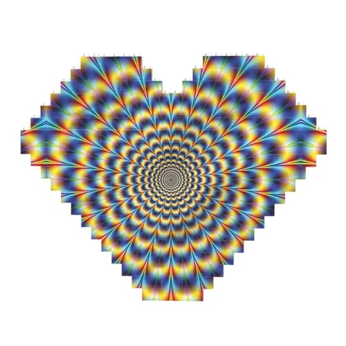 Spiral Optical Illusion GIF Print Building Brick Block Puzzle - Heart Shaped Picture Puzzles, Wooden Picture Jigsaw Puzzles Spiral Optical Illusion GIF Print Building Brick Block Puzzle - Heart Shaped Picture Puzzles, Wooden Picture Jigsaw Puzzles von ZhRiYan