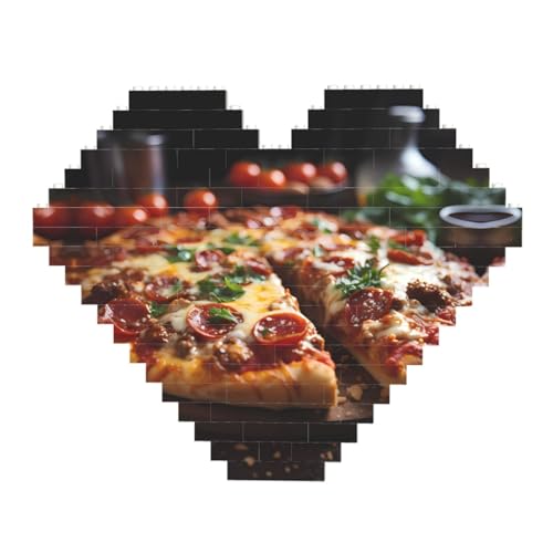 Tantalizing Sausage Pizza Print Building Brick Block Puzzle - Heart Shaped Picture Puzzles, Wooden Picture Jigsaw Puzzles Tantalizing Sausage Pizza Print Building Brick Block Puzzle - Heart Shaped Picture Puzzles, Wooden Picture Jigsaw Puzzles von ZhRiYan